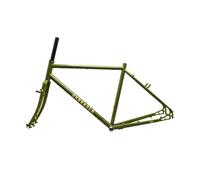 BSFHQS 700C Cuadro De Bicicleta De Carretera De Grava 46/49/52/56cm Frenos De Disco/V Cuadros De Acero CRO-Mo 100/135mm QR(Groen,49cm)