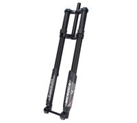 BSFHQS Horquilla De Suspensión Invertida De Bici De Montaña DH 26" 27,5" 29" Universal 1-1/8" Doppia Spalla Horquilla Delantera De Freno De Disco 200mm Recorrido 15 * 110mm Boost Amortiguación