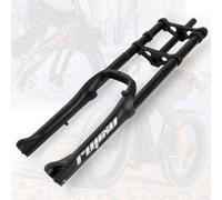 BSFHQS Horquilla Fat Bike 20x4.0 Tire 120mm Recorrido Freno Disco Horquilla De Suspensión De Bicicleta Eléctrica 1-1/8" Horquilla De Bicicleta De Montaña For BMX XC(Black)