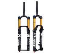 BSFHQS Horquilla Neumática De Bici De Montaña 27,5/29" XC Am Horquilla De Suspensión De Freno De Disco Recorrido 170mm Recto/cónico De 1-1/8" 15x110mm Boost Amortiguación(39.8-Gold,27.5")