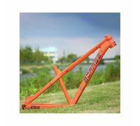 BSFHQS Marco Rígido For Bicicleta De Montaña Enduro 27,5er XC/Am, Marco De Freno De Disco De Aleación De Aluminio De 16", 10 * 135mm QR, Enrutamiento Interno, BSA BB73mm(Orange)