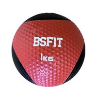 BSFIT® Balón Medicinal de Goma Pro - 1 kg Potencia Tus Rutinas con Esta Pelota con Rebote Medicinal - Balón Antideslizante para Levantamiento