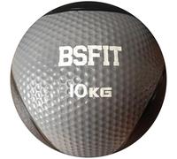 BSFIT® Balón Medicinal de Goma Pro - 10 kg Potencia Tus Rutinas con Esta Pelota con Rebote Medicinal - Balón Antideslizante para Levantamiento