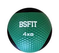 BSFIT® Balón Medicinal de Goma Pro - 4 kg Potencia Tus Rutinas con Esta Pelota con Rebote Medicinal - Balón Antideslizante para Levantamiento