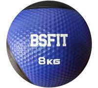 BSFIT® Balón Medicinal de Goma Pro - 8 kg Potencia Tus Rutinas con Esta Pelota con Rebote Medicinal - Balón Antideslizante para Levantamiento