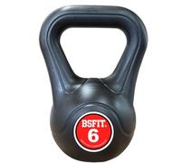 BSFIT Pesa Rusa Kettlebell Fabricada en España, Agarre Ergonómico, Base Estable, Entrenamiento de Fuerza y Fitness, 3 a 14 kg (6 Kg)