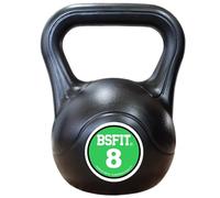 BSFIT Pesa Rusa Kettlebell Fabricada en España, Agarre Ergonómico, Base Estable, Entrenamiento de Fuerza y Fitness, 3 a 14 kg (8 Kg)