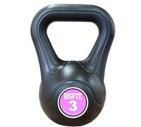 BSFIT Pesa Rusa Kettlebell Fabricada en España, Agarre Ergonómico, Base Estable, Entrenamiento de Fuerza y Fitness, 3 a 14 kg (3 Kg)