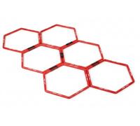 BSFIT Set de Entrenamiento, Kit Entrenador Fútbol con Conos y Accesorios, Conos Entrenamiento, Ejercicios de Coordinación y Conos Entrenamiento Futbol en Casa o Exterior (Hexagono coordinacion)