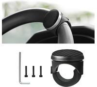 BSFYJXW Bola para Volantes de Coche para Toyota C-HR CHR Hybrid/C-HR EV C-EV/Electric, Ayuda de Dirección Extraíble, Giratorio 360°, Pomo para Volante,A/Black