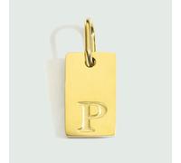 BSGUZ Dije con letras del alfabeto para collares, joyería de acero inoxidable, accesorios con letras grabadas, joyería de moda para mujer - YP45236 - Plata P