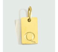 BSGUZ Dije de alfabeto para collares, joyería de acero inoxidable, accesorios con letras grabadas, joyería de moda para mujer - YP45236 - Q-GOLD