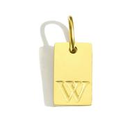 BSGUZ Dije de alfabeto para collares, joyería de acero inoxidable, accesorios con letras grabadas, joyería de moda para mujer - YP45236 - W-GOLD