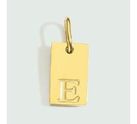 BSGUZ Dije de alfabeto para collares, joyería de acero inoxidable, accesorios con letras grabadas, joyería de moda para mujer - YP45236 - Plata E