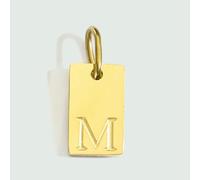 BSGUZ Dije de alfabeto para collares, joyería de acero inoxidable, accesorios con letras grabadas, joyería de moda para mujer - YP45236 - M-GOLD