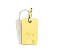 BSGUZ Dije de alfabeto para collares, joyería de acero inoxidable, accesorios con letras grabadas, joyería de moda para mujer - YP45236 - Z-GOLD