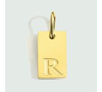 BSGUZ Dije de alfabeto para collares, joyería de acero inoxidable, accesorios con letras grabadas, joyería de moda para mujer - YP45236 - R-GOLD