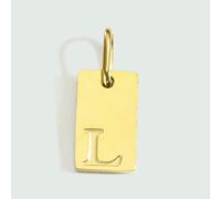 BSGUZ Dije de alfabeto para collares, joyería de acero inoxidable, accesorios con letras grabadas, joyería de moda para mujer - YP45236 - Plata L