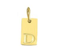 BSGUZ Dije de alfabeto para collares, joyería de acero inoxidable, accesorios de letras grabadas DIY, joyería de moda para mujer - YP45236 - D-GOLD
