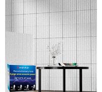 BSHEAD Paquete de 6 paneles de pared autoadhesivos plegables insonorizados, 24 x 12 x 0.47 pulgadas, paneles de espuma a prueba de sonido para paredes, alta densidad de 1.2 kg/ft³, paneles acústicos