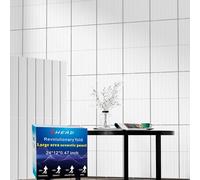BSHEAD Paquete de 6 paneles de pared autoadhesivos plegables insonorizados, 24 x 12 x 0.47 pulgadas, paneles de espuma a prueba de sonido para paredes, 1 libras/ft³ de alta densidad, paneles acústicos
