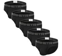 BSHETR Calzoncillos Slip de Algodón Transpirable Ropa Interior para Hombre Elástica (R79, XL)