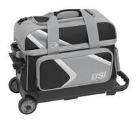 BSI Dash - Bolsa de Doble Rodillo, Gris/Negro/Blanco, Doublé, Bolsa de Bolos de Doble Bola