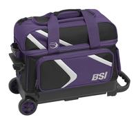 BSI Dash - Bolsa de Doble Rodillo, Morado/Negro/Blanco, Doublé, Bolsa de Bolos de Doble Bola