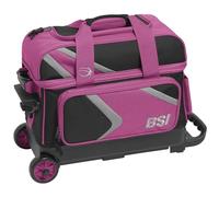 BSI Dash - Bolsa de Doble Rodillo, Rosa/Negro/Gris, Doublé, Bolsa de Bolos de Doble Bola