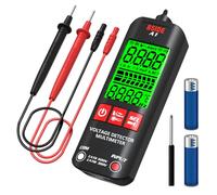 BSIDE A1 Multímetro Digital Inteligente Mini Tester Automático de Bolsillo con Pantalla Grande Comprobador de Voltaje Sin Contacto 6V-1000V Probador de Continuidad Frecuencia Resistencia con Linterna
