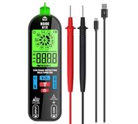 BSIDE A1X Multímetro Digital Inteligente Mini Tester Electricista Recargable con Nueva Pantalla ID Detector de Voltaje sin Contacto Probador de Continuidad Ohm Capacidad Diodo Fase y Cable Eléctrico