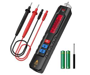 BSIDE Detector de Voltaje Sin Contacto AC DC Buscapolos Multímetro Automático NCV 6V-1000V con Sensibilidad Ajustable Comprobador de Tensión y Continuidad Sonoro Resistencia Capacitancia Diodo