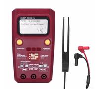 BSIDE ESR02 Pro - Probador de transistor digital para ingenieros y técnicos con detección automática de parámetros NPN, PNP, MOSFET, diodo y condensador (ESR02PRO-clip de prueba rojo)