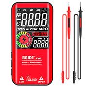 BSIDE Multímetro Digital Inteligente Gran Pantalla LCD EBTN 3 Resultados Multímetro Automático 9999 Conteos Probador de Voltaje AC DC Resistencia Continuidad Frecuencia Diodo para Electricistas