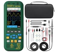 BSIDE O7 Osciloscopio Automotriz Portátil 2 Canales 25MHz 208MSa/s con 3.9 pulgadas Pantalla de Vista Completa Generador de Señal Multímetro Recargable Mide 6000A Corriente Voltaje Capacidad Diodo