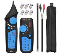 Bside Rastreador de cables mejorado RJ11 RJ45, probador de cable de red telefónico, buscador de líneas telefónicas, intercalación de cables de red LAN con conectores de crimpado RJ45