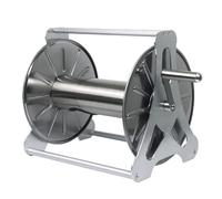 BSIDFEN Carrete de Manguera de jardín de Pared, Soporte de Acero Inoxidable para mangueras, con manivela, Capacidad para 50 m de Manguera, para jardín, Granja y Patio.