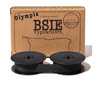 BSIE Typewriters - Cinta para máquina de escribir Optima Negro - Compatible con Elite 3, Elite 33, Super, M12, Plana - GR1 / DIN 2103 / DIN 32755 - Probada en Niza, Francia