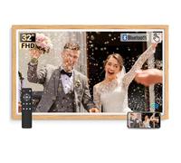 BSIMB Marco de fotos digital grande de 32 pulgadas, pantalla táctil de 64 GB, 1920 x 1080, WiFi, control remoto, comparte imágenes/videos a través de aplicación gratuita/USB/SD, regalos de fácil