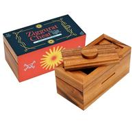 BSIRI Ziggurat Chest- Caja secreta de rompecabezas de madera con compartimentos ocultos. Caja misteriosa ideal, caja de dinero, joyero, caja de cerradura de rompecabezas 3D, tarjeta de regalo y caja
