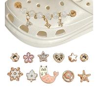 BSITSSS 12 Piezas Decoración para Zapatos, Dulzura Metal Shoe Charms, DIY Cadena de Cuentas Accesorios, Moda Decorativas para Adultos