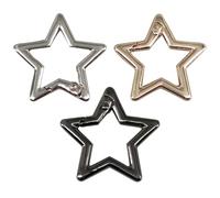 BSITSSS 15 Piezas Mosquetones Estrella, Llavero Mosqueton 3 Colores, Mosquetones Pequeños Estrella Diseño Creativo para Llaveros Bolsos Joyas Correa Camping Senderismo Pesca