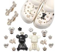 BSITSSS 16PCS Adornos para Zapatos, Shoe Charms, PVC Cristal Pins para Croc para Regalos de Niños Fiesta Cumpleaños