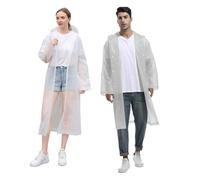 BSITSSS 2 Piezas Chubasquero Mujer Hombre, Poncho Impermeable adulto, Poncho Lluvia Reutilizable, Capa Lluvia con Capucha, Chubasqueros Plegable, Capa de Lluvia para Viajes Camping Excursionismo