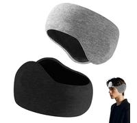 BSITSSS 2 Piezas Invierno Orejeras Hombre Mujer, Negro Orejeras Insonorizadas Cálidas y Resistentes al Viento, Gris Orejera Diademas para Dormir, Estudiar, Trabajar, Tomar Siestas
