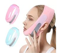 BSITSSS 2 Piezas Reductor de Papada, V Line Lifting Face Mask, Máscara Correa Transpirable Facial Reutilizable Ajustable para Reducción de Papada Reafirmación del Contorno Facial