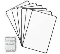 BSITSSS 6 Piezas Lupa de Lectura de Página 5X, Lupas Grande y Ligera Rectangulares, Lupa para Leer Libros Impresiones Pequeñas Periódicos Mapas Patrones y Baja Visión