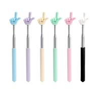 BSITSSS 6 Unidades Puntero Extensible, Colorido Puntero de Dedo, Bastón Telescópico Pointer para Profesores Interacción Personal Escuela Primaria Conferencias Presentación