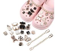 BSITSSS Adornos para Zapatos, 16PCS Shoe Charms, PVC Cristal Pins para Croc para Regalos de Niños Fiesta Cumpleaños