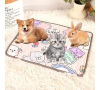 BSITSSS Almohadillas de Entrenamiento Lavables, 40x50cm Empapadores Reutilizables Alfombra Mascotas Antideslizantes de Perros, Alfombras Absorbente para Gatos, Conejos, Rose